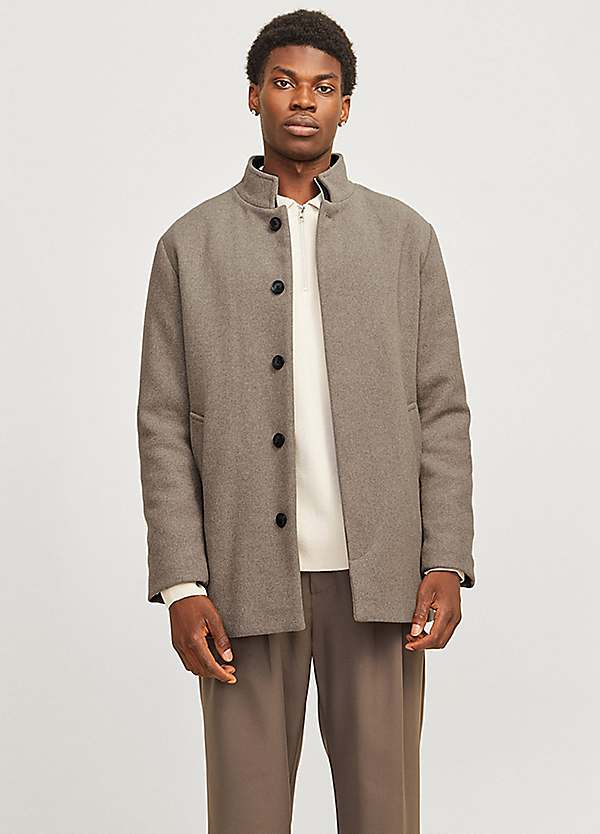 Men Coats Jack And Jones Wool Coat Buy JACK AND JONES Mens Morten
