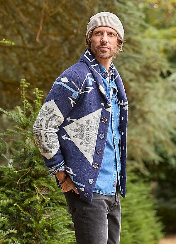 aztec shawl cardigan