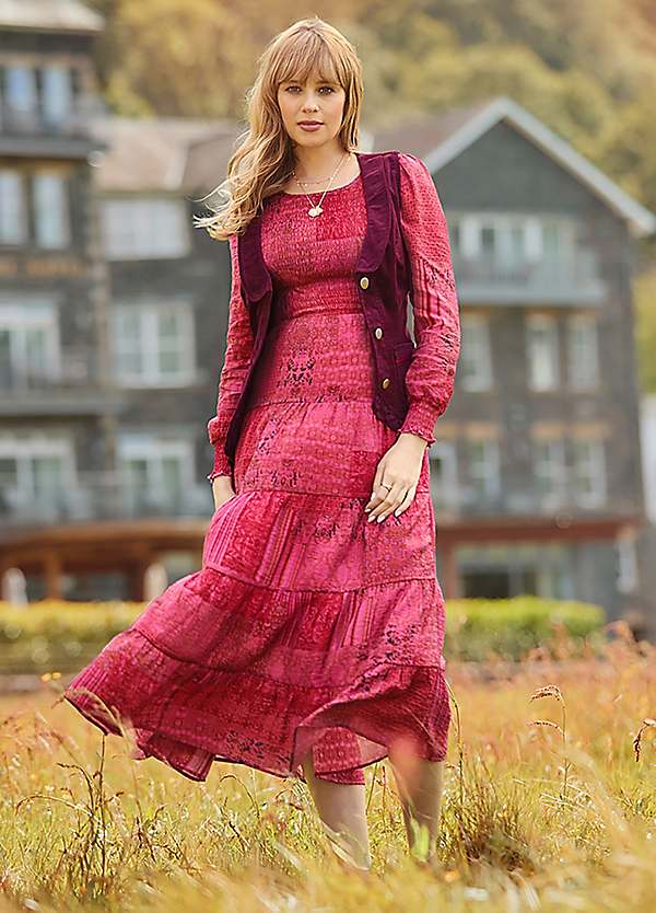 blue chiffon dress Crinkled Chiffon Dress (Women)