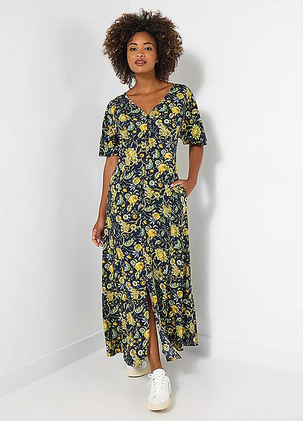 cherry print maxi dress CHERRY BLOSSOM MAXI DRESS | CULT MIA