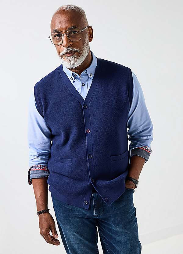Joe Browns Smart Button-Up Versatile Knitted Waistcoat | Grattan
