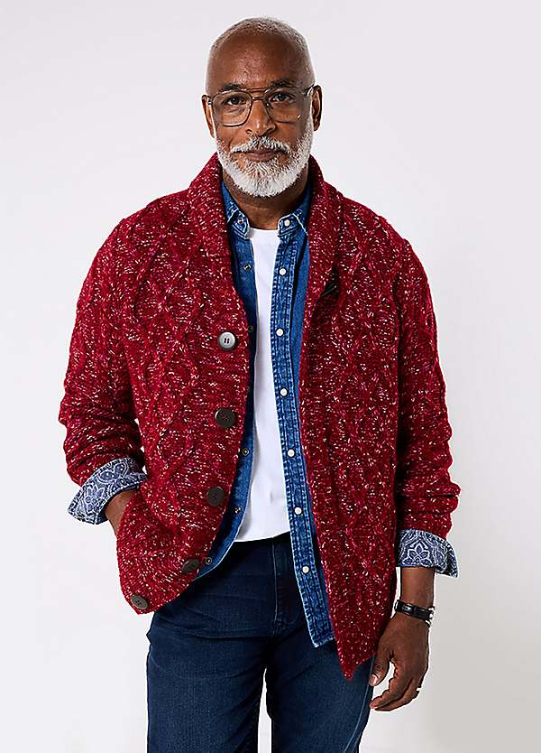 Joe Browns Stylish Toggle Button Cable Cardigan | Grattan