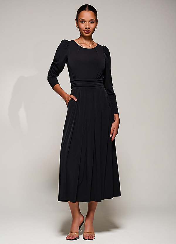 Jolie Moi Puff Long Sleeve Jersey Maxi Dress | Grattan
