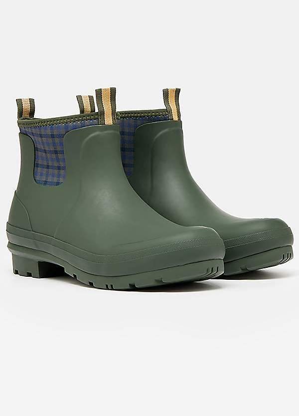 Joules Foxton Heritage Green Neoprene Lined Ankle Wellies Grattan
