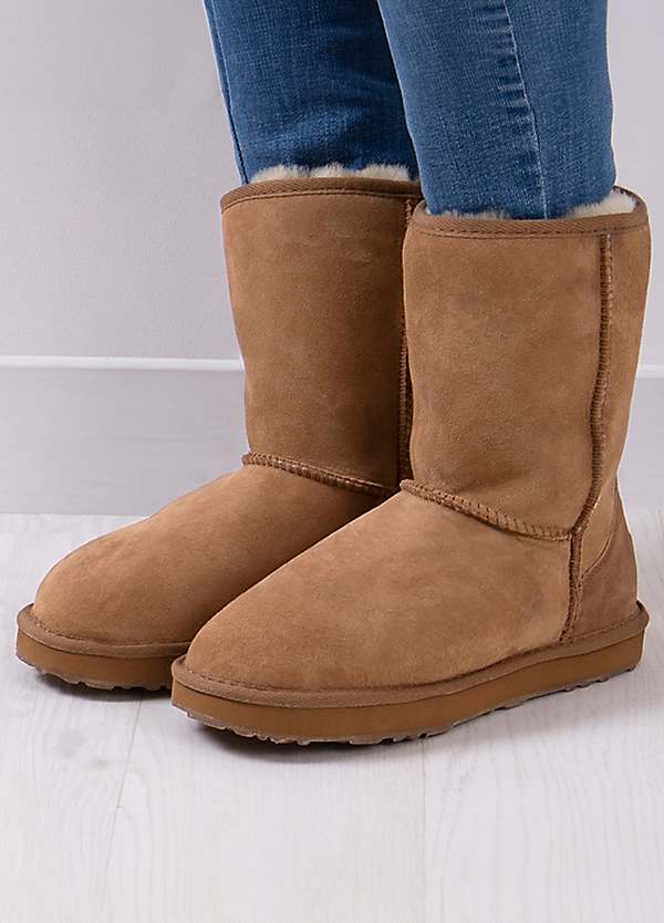 Long shop sheepskin boots