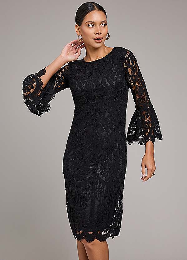 sachin and babi light blue dress Elegant Lace High Neck Splicing Dress Sweet Long Evening Prom Dress