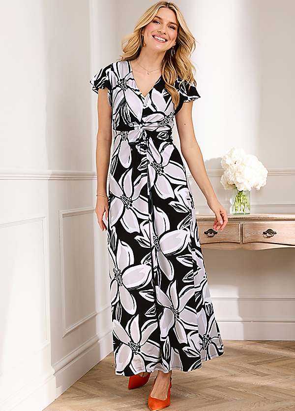 Maxi dress hotsell knot front