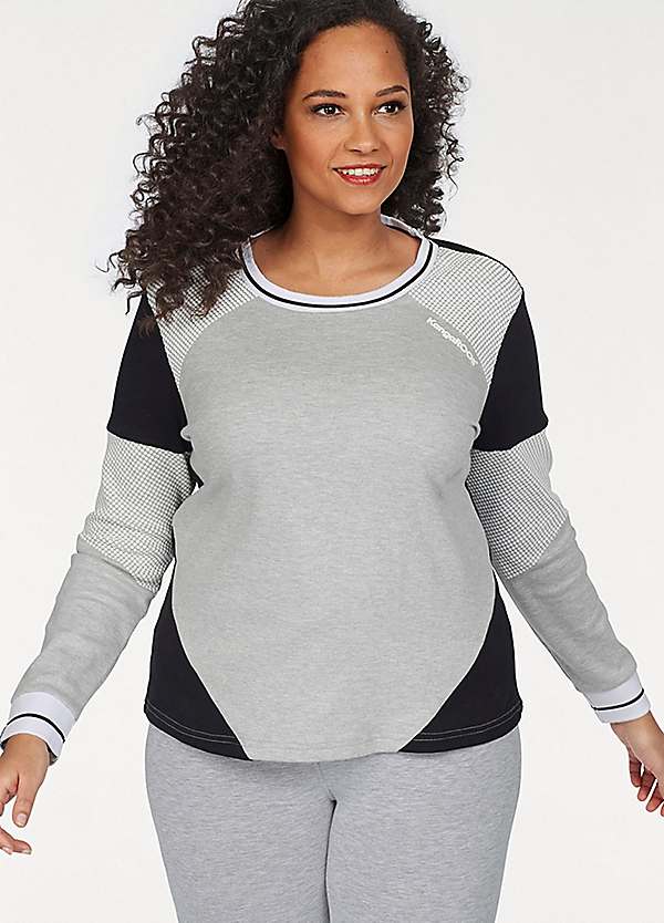 Cotton Traders Long Sleeve Cowl Neck Print Jersey Top