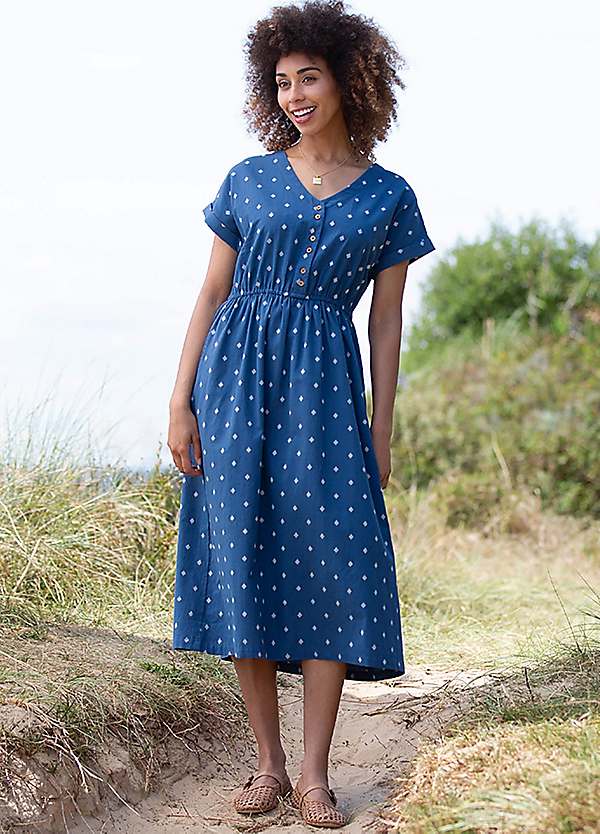 COTTON DOBBY DRESS 2/ワンピース Cotton Dobby Herringbone COTTON DOBBY DRESS 2/ワンピース Cotton Dobby Herringbone