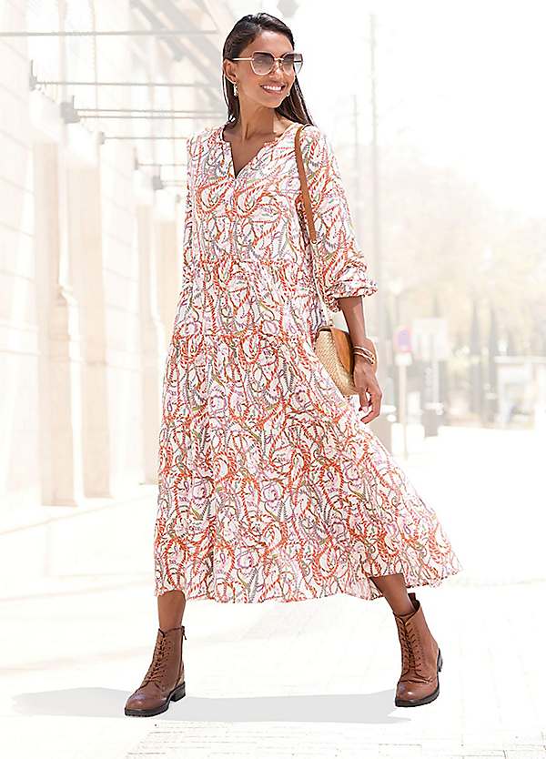 maxi dress to maxi skirt Gorgeous Pink Tropical Toile Print Cotton Skirt - Maxi Skirts