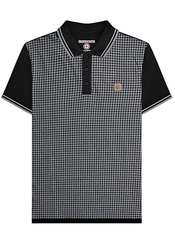 Lambretta Men's Houndstooth Big & Tall Polo Shirt | Grattan