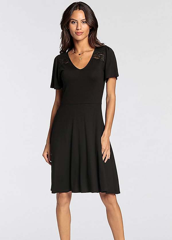 Jersey v neck dress best sale