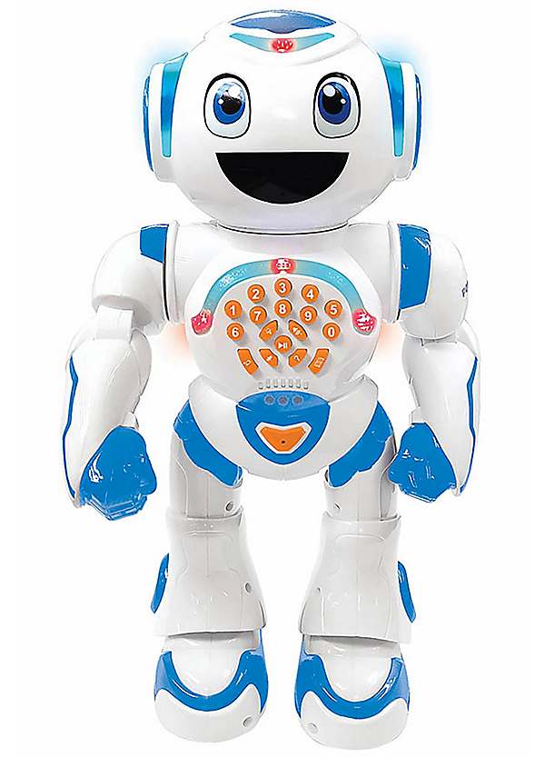 Lexibook, Powerman, Mijn intelligente en interactieve robot om te leren en spelen! Beweegt en Danst! Speelt muziek af, Zwart/Wit, ROB50NL