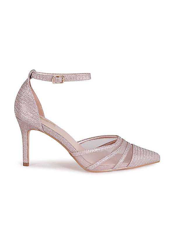 Rose gold 2025 shimmer heels