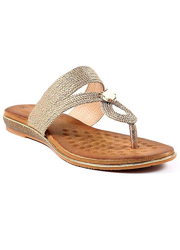 Lunar rose store gold sandals