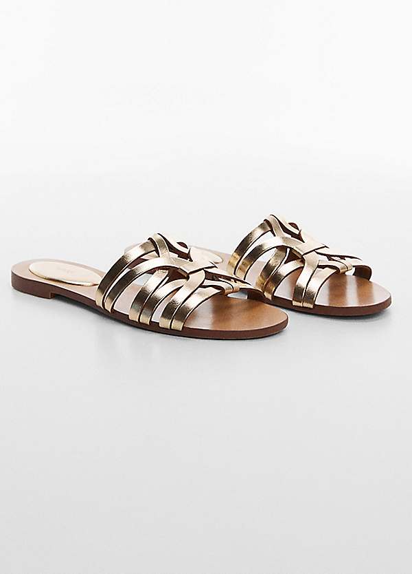 Mango asymmetric leather discount sandals