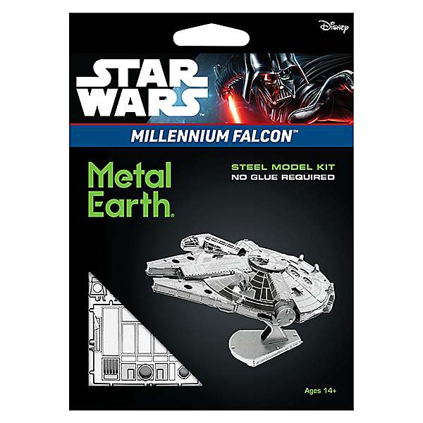 MILINDA ミリンダスタートアップセット SILVER Metal Earth Construction Kit Star Wars Millennium Falcon | Grattan