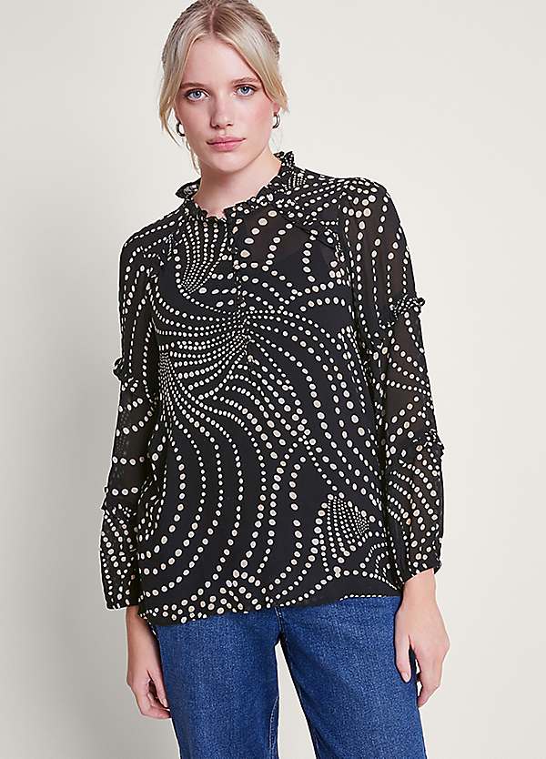 Monsoon Dora Spot Blouse