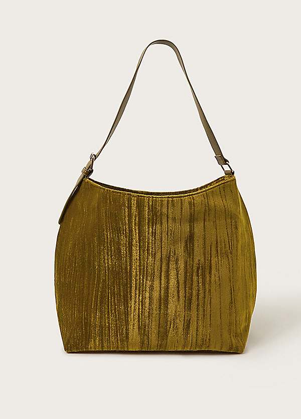 Monsoon Erin Velvet Hobo Bag Grattan