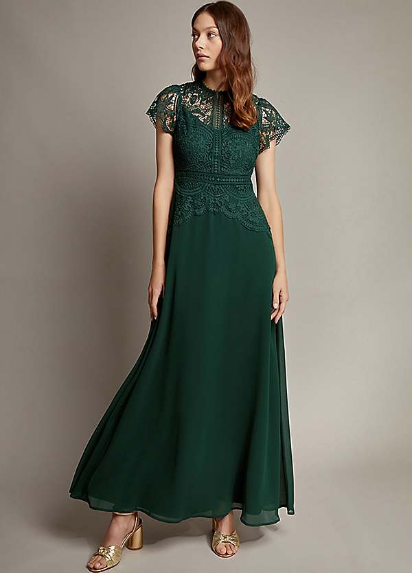 Monsoon Monica Lace Maxi Dress | Grattan