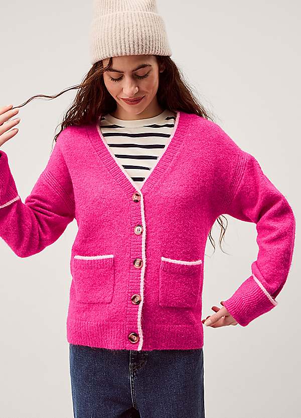 Monsoon Oona V-Neck Oversized Cardigan | Grattan