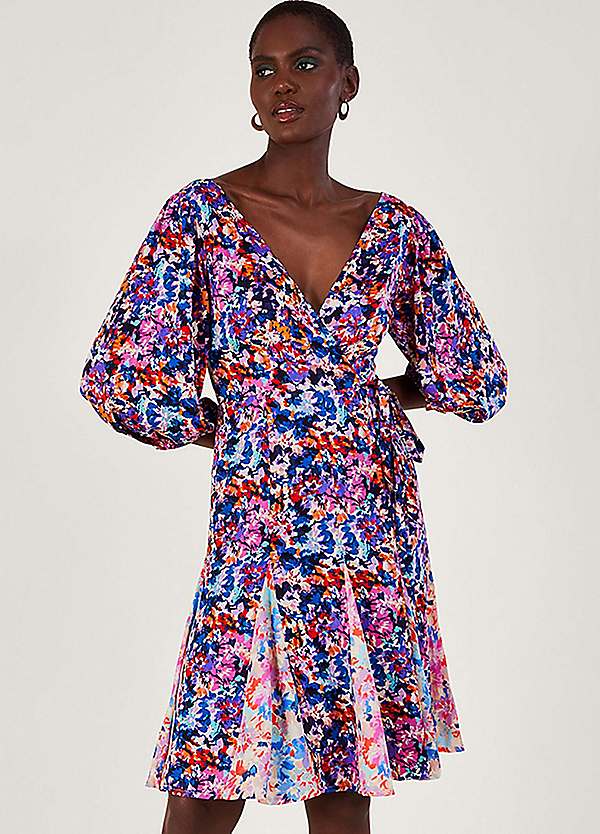 Sustainable wrap dress sale