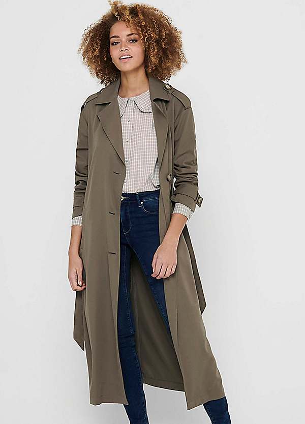 Super long cheap trench coat