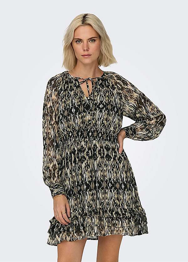 Printed mini dress hotsell