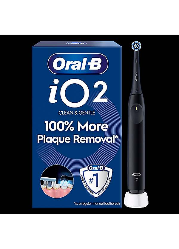 Oral-B iO2 Night Black Electric Toothbrush | Grattan
