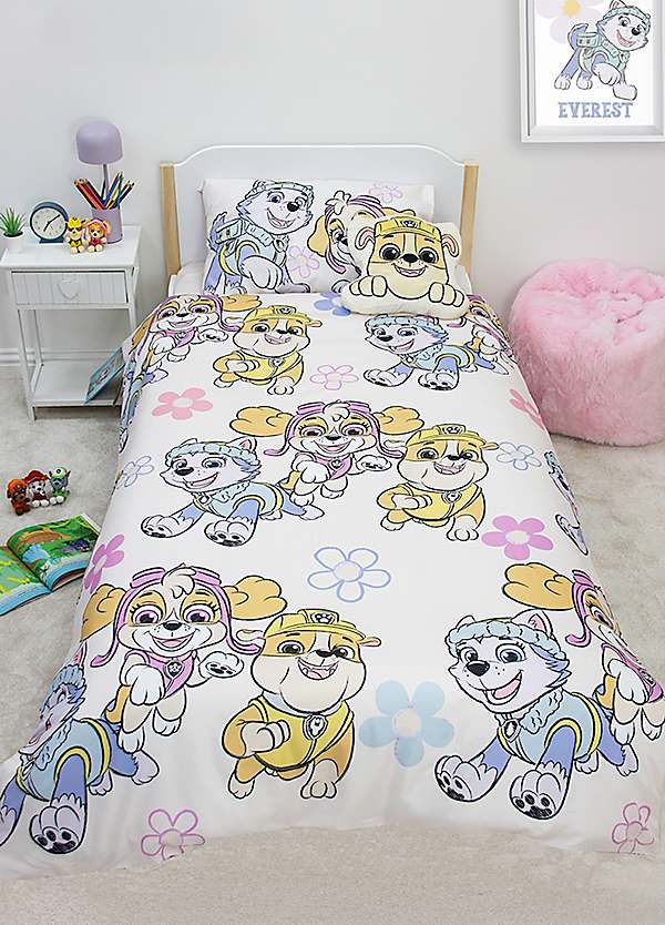 PAW Patrol Girls Reversible Duvet Cover Set Single Grattan