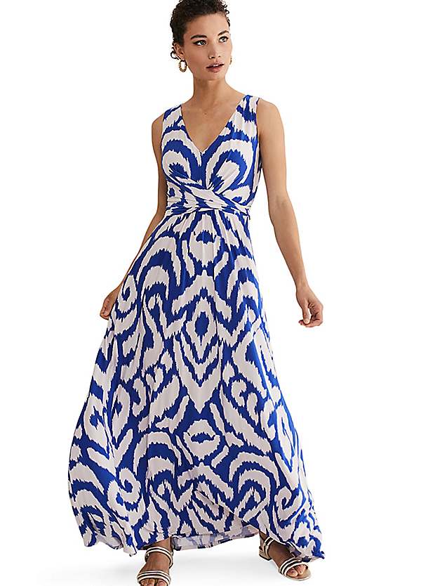 Phase eight blue and white clearance dress