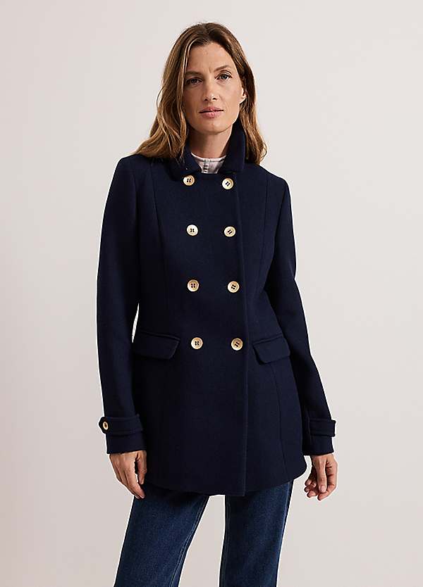 Phase Eight Aurelie Wool Peacoat Coat | Grattan