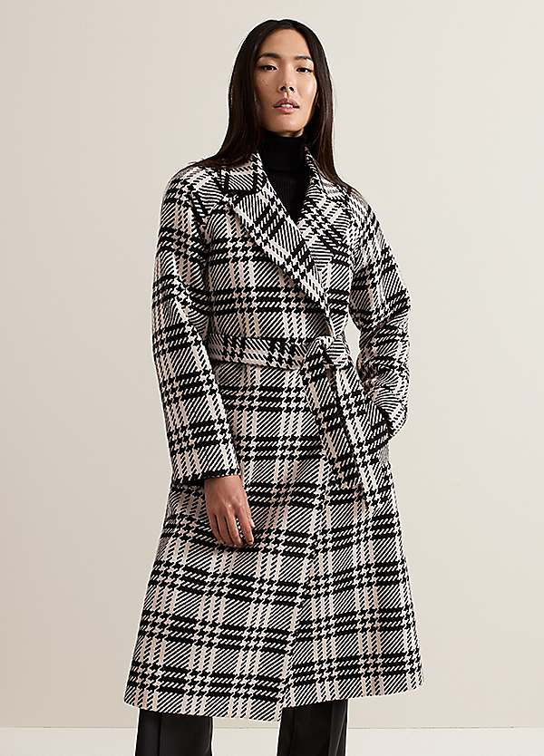 Phase Eight Cassie Check Wool Coat | Grattan