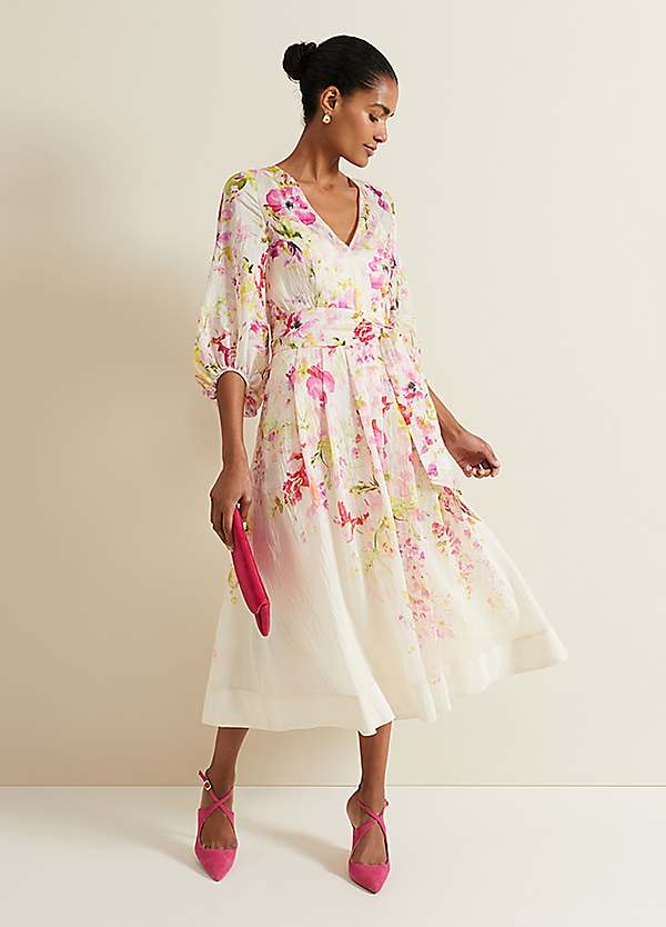 Phase Eight Clancy Floral Print Fit Flare Dress Grattan