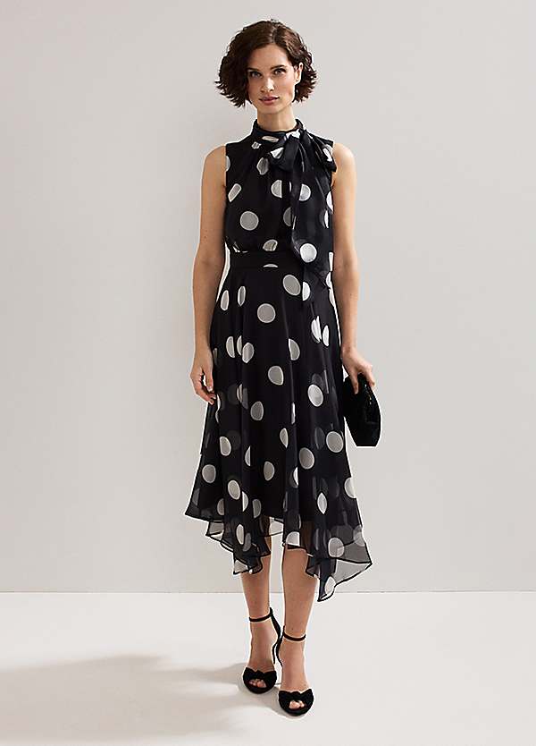 【PHASE EIGHT】Corrie Abstract Spot Print Dress PHASE EIGHT Corrie Abstract Spot Print Dress | endource