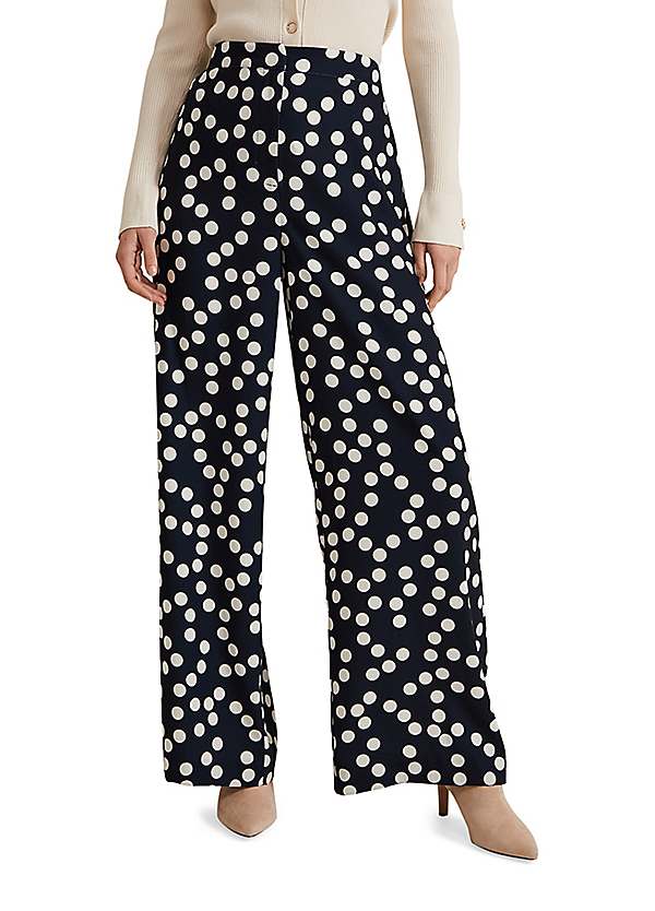Phase Eight Mairead Polka Dot Wide Leg Trousers | Grattan
