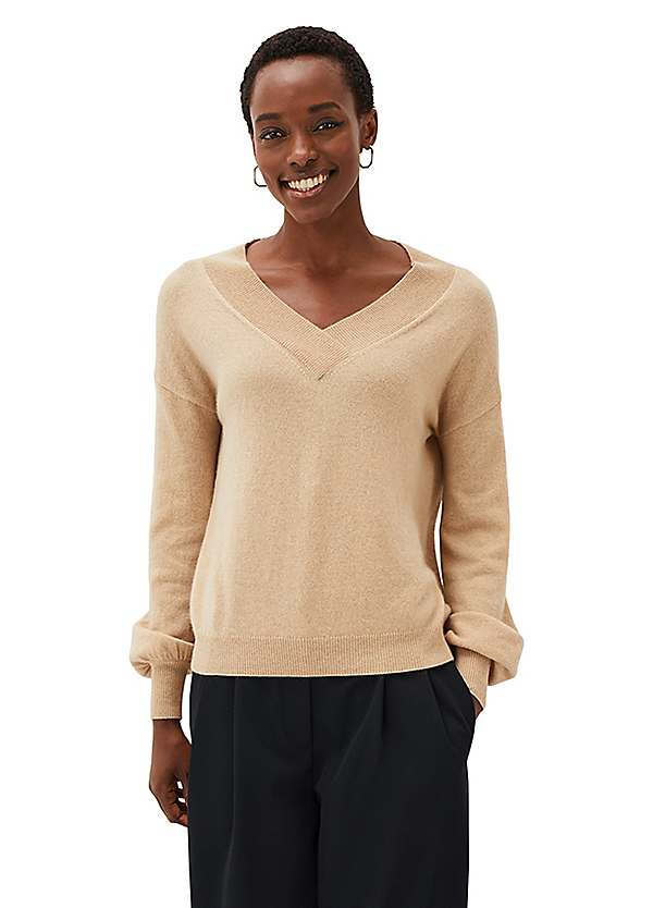 Phase Eight Ophelia Cashmere V Neck Jumper Grattan