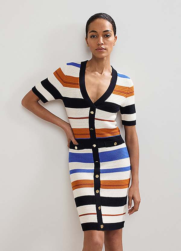 phase eight knitted dresses Phase Eight Striped Knit Dress