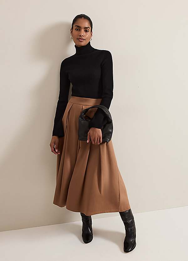 スカート 32_17 PLEATED LONG SKIRT TC Phase Eight Trinity Pleated Skirt | Grattan