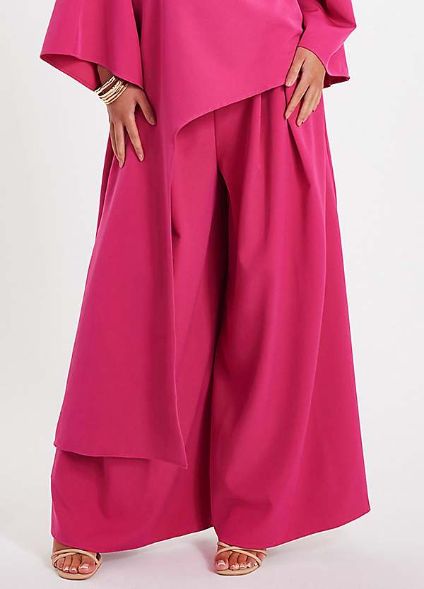 Quiz Crepe Wide Leg Trousers | Grattan