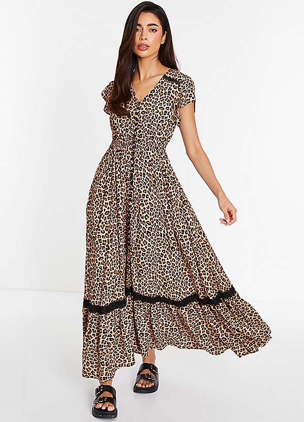 Quiz Leopard Print Maxi Dress Grattan