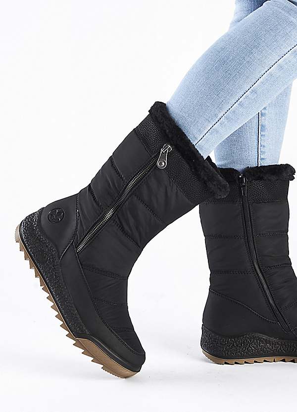 Rieker Fleece Winter Boots Grattan