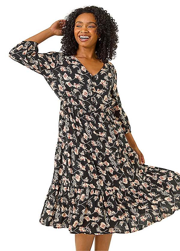short sleeve green midi dress Green Wrap Top Belted Short Sleeve Plisse Midi Dress – AX Paris US