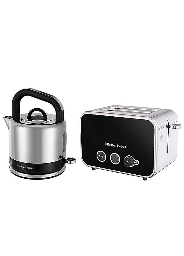 Russell Hobbs Distinctions Kettle Toaster Bundle Black Grattan