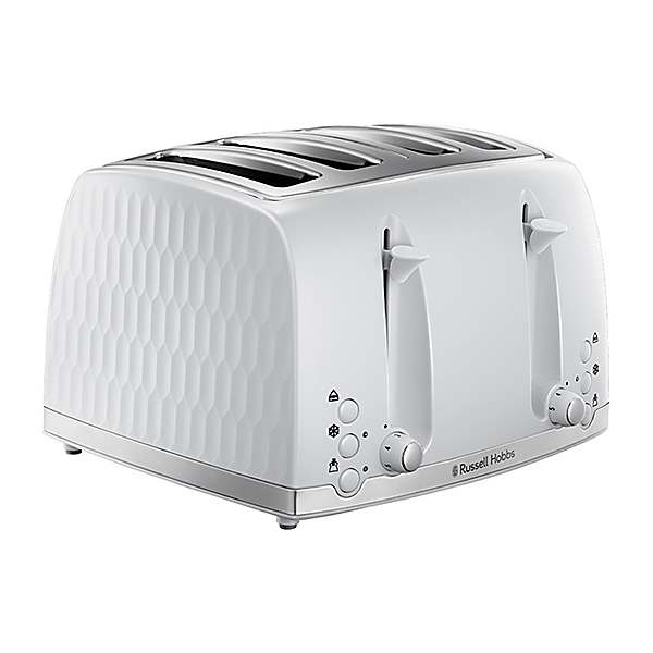 Russell Hobbs Toaster 2 Slice Inspire Cream Toasters Small