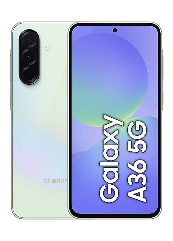Samsung Galaxy A36 5G 256GB SIM Free Mobile Phone - Lime | Grattan