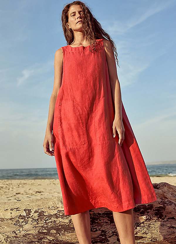tattered dress Tattered Tiers Mid-Length Dress, Taupe