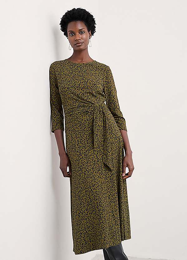 Seasalt Cornwall Green Fettling Midi Length Jersey Dress | Grattan