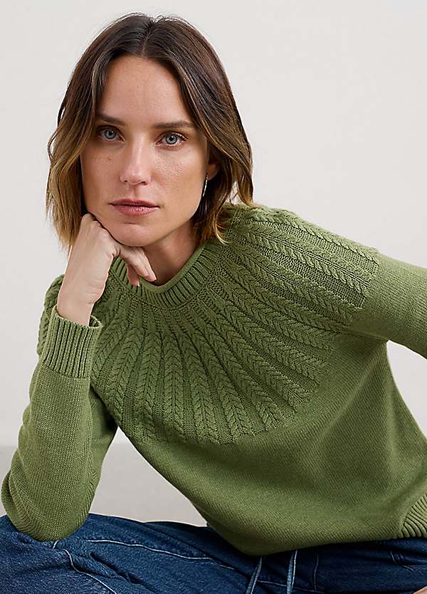Seasalt Cornwall Green Stone Chat Jumper Grattan