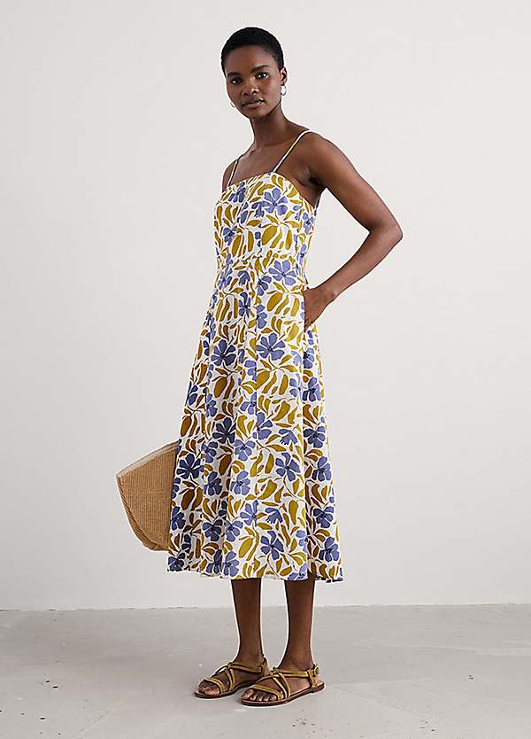 seasalt cornwall ladies dresses Madern Sleeveless Midi Dress BOX112